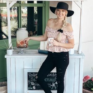 BCBG Pink Crop Shirt